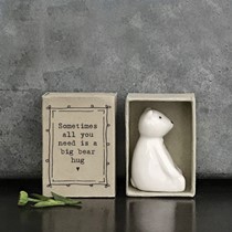 'Bear hug' matchbox bear