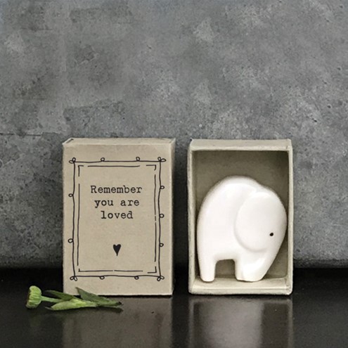 'You are loved' matchbox elephant Main Image